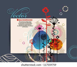 abstract flora background