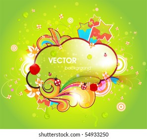 abstract flora background