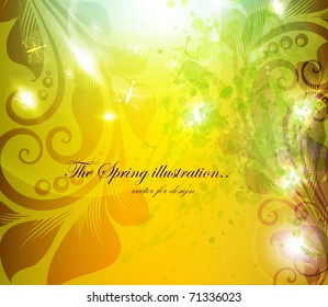abstract flora background