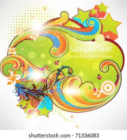 abstract flora background