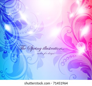 abstract flora background