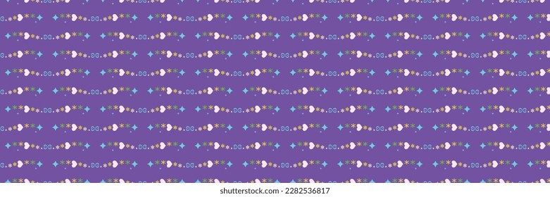 Abstract flora background texture in geometric ornamental style. Seamless design.
