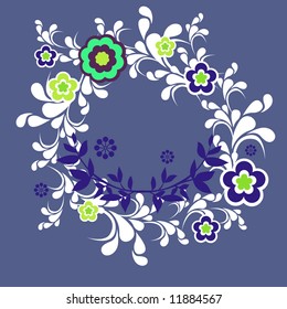 diseño de flora abstracta