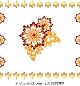 Abstract flora, Gemetric Ethnic traditional seamless,   
Navajo Native American Indian, tribal, traditional, pattern design for carpet, print, wrap, decorative, illustration, Fabric, Wallpaper, 