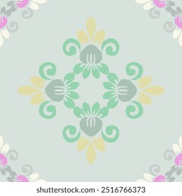 Abstract flora, Geometric Ethnic traditional seamless, Navajo Native American Indian, tribal, traditional, 
