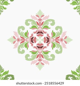Abstract flora, Geometric Ethnic traditional seamless, Navajo Native American Indian, tribal, traditional, 
