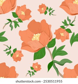 Abstract flora, Geometric Ethnic traditional seamless, Navajo Native American Indian, tribal, traditional, 