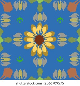 Abstract flora, Geometric Ethnic traditional seamless,Knitting,Navajo Native American Indian, tribal, traditional, 
