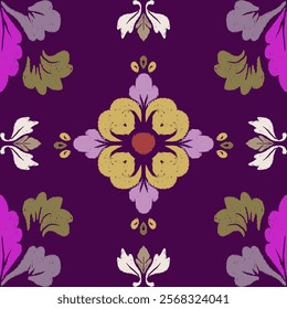 Abstract flora, Geometric Ethnic traditional seamless,Knitting,Navajo Native American Indian, tribal, traditional, 
