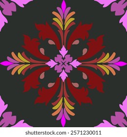 Abstract flora, Geometric Ethnic traditional seamless,Knitting,Navajo Native American Indian, tribal, traditional, 
