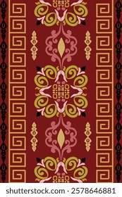Abstract flora, Geometric Ethnic traditional seamless,Knitting,Navajo Native American Indian, tribal, traditional, 

