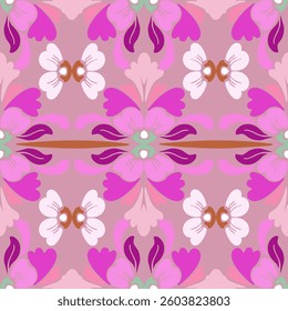 Abstract flora, Geometric Ethnic traditional seamless,Knitting,Navajo Native American Indian, tribal, traditional, 
pattern design for carpet, print, wrap, decorative, illustration, Fabric, Wallpaper,