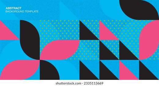 Abstract flora geometric mosaic pattern decorative ornament background vector illustration.