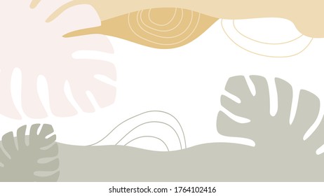 Abstract flora leaf background.Vector illustration of abstract flora wallpaper template.