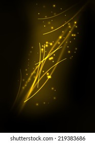 Abstract flora light effect background vector illustration