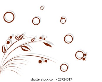 abstract flora vector