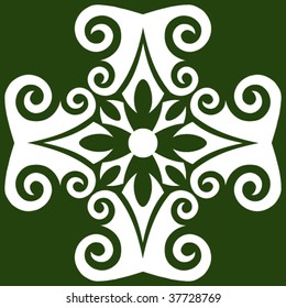abstract floral arabesque, vector ornament
