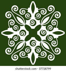 abstract floral arabesque, vector ornament