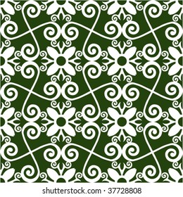 abstract floral arabesque, vector ornament