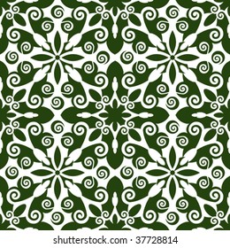 arabesco floral abstracto, ornamento vectorial