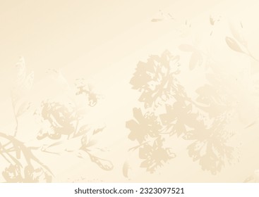 Abstract floral artistic background. Luxury cover  pinkish colors. Printed art design, botanical flower and leaves. 