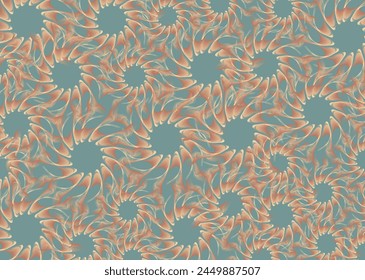 Abstract floral backdrop in green-golden tonality for textiles or prints. Tropical flowers for fashion, business concepts, covers, scrapbooking, interior solutions, tiles, poster, fabrics, cards, etc.