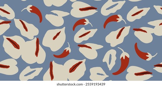 Abstract floral backdrop. Suitable for email header, post in social networks, advertising, events and page cover, banner, background, corporate style, business card, poster.
