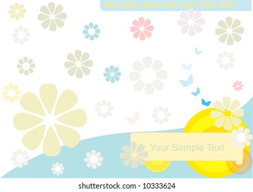 Abstract Floral Background