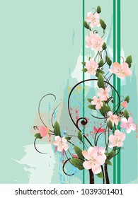 Abstract floral background