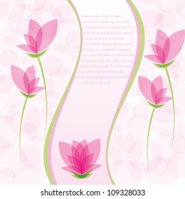 Abstract floral background