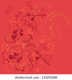 Abstract Floral Background