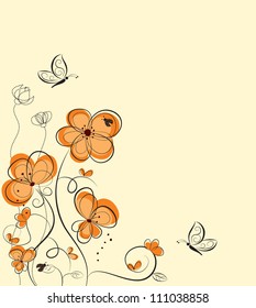Abstract floral background