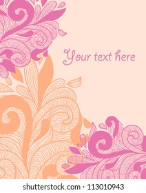 Abstract floral background