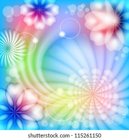 Abstract floral background
