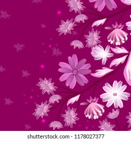  abstract floral background.