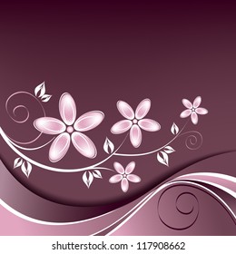 Abstract Floral Background.