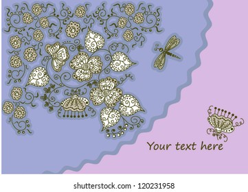 Abstract floral background