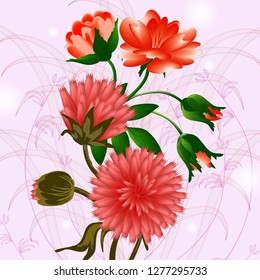 abstract floral background.
