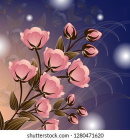 abstract floral background.