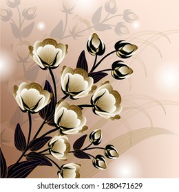 abstract floral background.