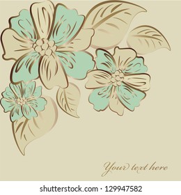Abstract floral background