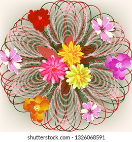 abstract floral background.
