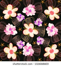 abstract floral background.

