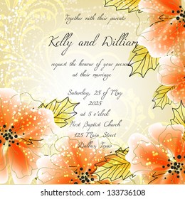 Abstract floral background