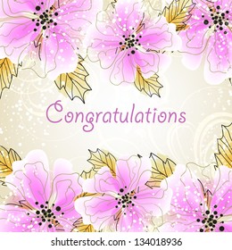 Abstract floral background