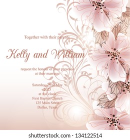 Abstract floral background