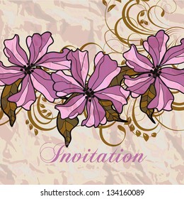 Abstract floral background