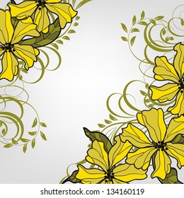 Abstract floral background