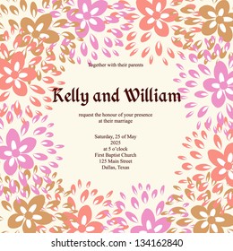 Abstract floral background
