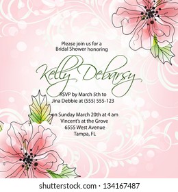 Abstract floral background